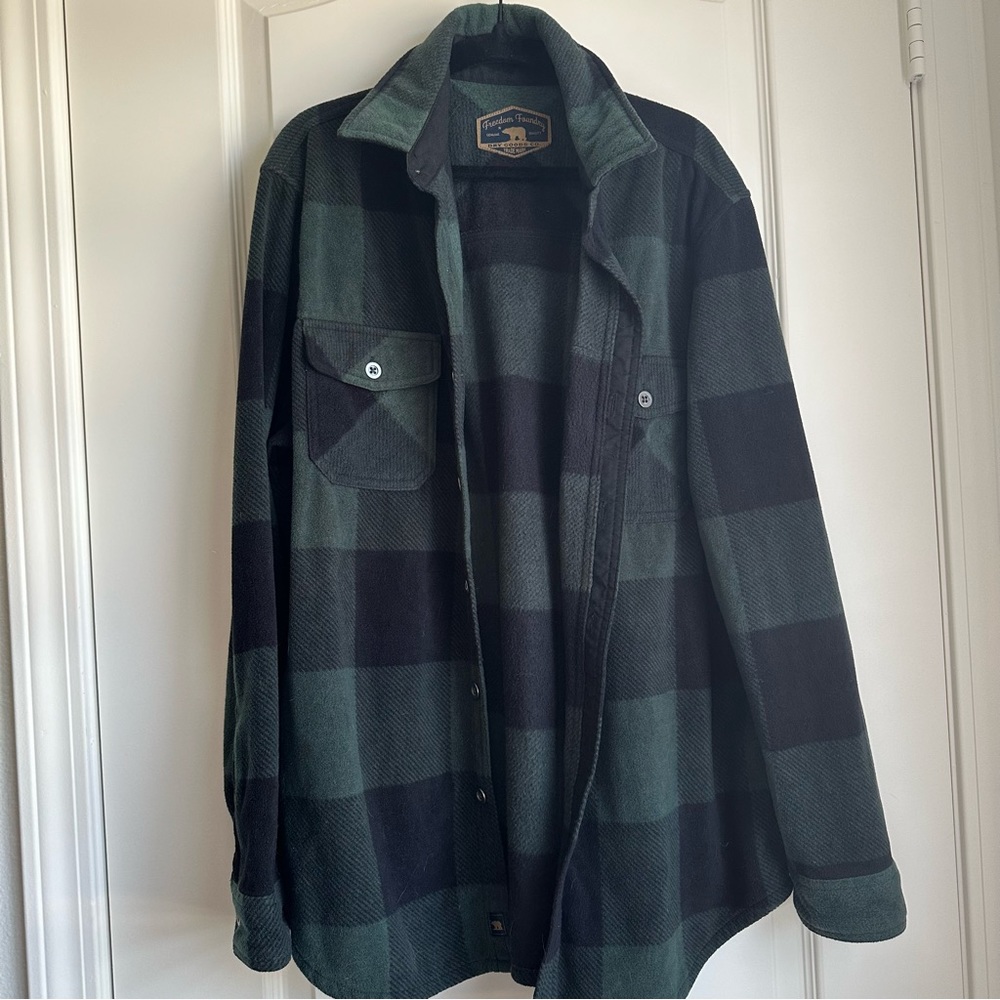 Green Fleece Flannel